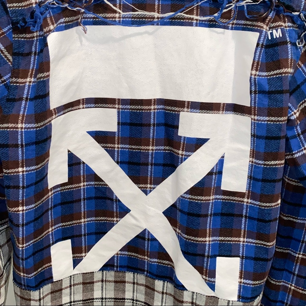 2018, Off-White, Plaid, Multi-color, Small